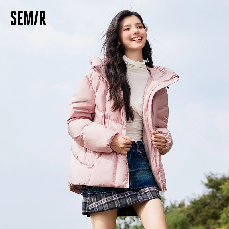 Chaqueta de plumón para mujer, de longitud media, impermeable, cálida, de invierno, de gran tamaño, con capucha, abrigo versátil
