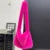 2000s Y2k Hot Girls Candy Color Rose Pink Plush Crossbody Shoulder Bag Women Winter Harajuku Street Fashion Faux Rabbit Fur Bags