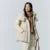 Down Jacket Women Medium Length Loose  New Textured Warm Winter Wear