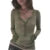 Camiseta vintage Y2K Grunge Emo de los años 00, con rayas negras y grises, cuello en V, manga larga, estilo jersey, estilo retro chic de otoño para mujer, estilo gótico.