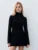 Sexy Slim Mini Dress For Women Two Pocket 2025 Spring Autumn New Long Sleeve A-line Solid Club Party Dress Elegant Female