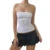 Y2k - Tops de corsé sin tirantes de verano blancos con hombros descubiertos para mujer, top de tubo sin mangas, ropa de corpiño ajustada sexy