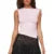 Pink Crop Top y2k Clothing Women Solid Color Sleeveless Ruched Tanks with 3D Flower 2000s Aesthetic Clothes Streetwear