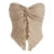 Strapless Crop Top y2k Women Twist Knot Off Shoulder Sleeveless Ruched Split Bandeau Summer 2000s Fairy Grunge Clothes