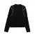Fashion Women’s Beading Sweater Pullover Elegant Knitted Black Long Sleeve O-neck Jumper 2025 New Spring Lady Casual Outwears