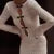 Hollow Slit Long Dress Women’s Beach Cover-up Bohemian Dress Floor-length Backless Mermaid Evening Gown Sexy Knit Dress