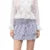Minifalda de verano para mujer, con estampado floral, elástica, de cintura alta, con volantes escalonados, faldas cortas de corte A, faldas para salir, ropa de calle