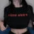 Camiseta de manga corta con cuello redondo y estampado de letras transfronterizas europeas y americanas de verano Y2K para mujer