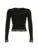 Camiseta de manga larga ajustada con cuello cuadrado y ribete de encaje, color negro, lisa, sencilla, básica, para primavera y otoño, para mujer, ropa de calle Y2K