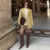 Elegante blazer amarillo para mujer, chaqueta de traje de manga larga con solapa holgada y botonadura sencilla, primavera 2025, prendas de vestir exteriores para dama de calle alta