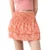 Minifalda de verano para mujer, con estampado floral, elástica, de cintura alta, con volantes escalonados, faldas cortas de corte A, faldas para salir, ropa de calle
