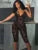 Lace Women Playsuits Solid Sexy Cross Spaghetti Strap Backless Low Neck Trim Sheer Slim Rompers Mujer Midnight One Piece