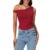 y2k Crop Tops 2000s Clothing Women Solid Color Oblique Shoulder Sleeveless T Shirt Aesthetic Clothes Summer Streetwear