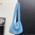 2000s Y2k Hot Girls Candy Color Rose Pink Plush Crossbody Shoulder Bag Women Winter Harajuku Street Fashion Faux Rabbit Fur Bags