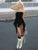Asymmetrical Women Tops Solid Tassel Wrap Chest Ruffle Skinny Split Chic Long Tanks Female All-matched Summer Streetwear