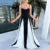 Spaghetti Strap Block Color Elegant Evening Ladies Dress Summer Fall Casual Clothes  Y2K Streetwear Wholesale Dress