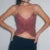 Graphic Printed Mesh See Through Vest Women Sexy Casual V-neck Sleeveless Suspender Camisole Patchwork Tank Top Y2K Streetwear
