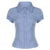 Black White Striped Button Tee Shirt Y2K Women Casual Puff Sleeve Fitted Crop Top Casual Retro Turndown Collar Tops