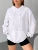 Solid Color Casual Hoodie For Female Pocket Creative Sweatshirts All-Match Street Clothes Womens Fleece Unisex Pullovers