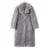 Abrigo de piel de cordero extra largo de lujo para mujer, abrigo de invierno estilo Mob Wife, chaqueta de piel sintética gruesa de gran tamaño