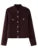 Chaqueta de lana color burdeos para mujer, cuello alto, botonadura sencilla, bolsillo, abrigo corto grueso, ropa de otoño para el día a día, nueva