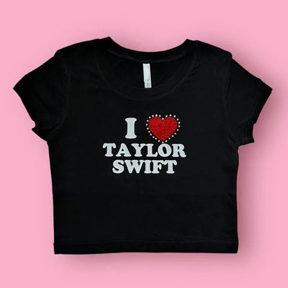 New printed T-shirt, fashionable casual short sleeved top, Y2K summer sexy electronic girl T-shirt, women’s clothing