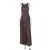 Vestido ajustado con volantes y cinta de moda para mujer, sin mangas, estilo urbano, largo, liso, para otoño, para fiesta en club