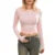 Tops cortos Y2K de los años 2000 para mujer, camiseta de manga larga con cuello redondo de color liso para primavera y otoño, camisetas informales, ropa básica de calle