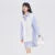 Dress Women Pointed Collar Stitching Fake Two-Piece Split  Autumn New Oversize Literary Dress Gentle