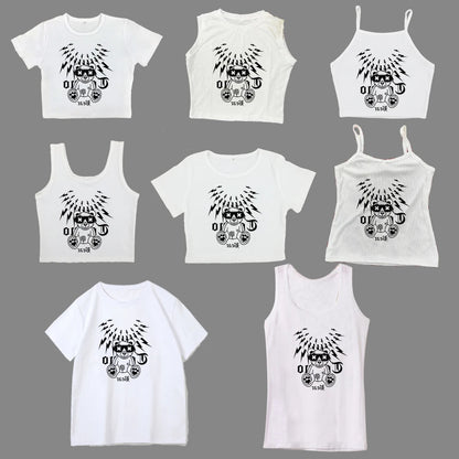 Camiseta de manga corta para mujer, nueva y explosiva, de Spice Girls, que muestra un estilo fino y puro, ideal para el verano, de alta calidad, de marca de moda femenina.