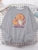 Sudadera con capucha de gato mirando la taza, bonita sudadera de moda para mujer, sudadera de forro polar con cuello redondo, sudaderas casuales, jersey de gran tamaño, ropa deportiva
