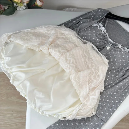Conjunto de falda de 3 piezas para mujer, cárdigan con tirantes finos, minifalda estilo pastel, estilo coreano Y2K Kawaii, novedad de otoño