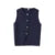 Chaleco de punto de moda para mujer, manga corta, cuello en V, botones, holgado, blanco, tipo cárdigan, otoño, novedad en prendas exteriores.