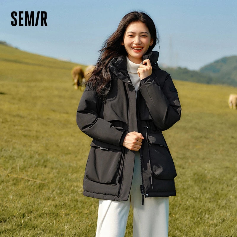Down Jacket Women China Series Mid-Length Down Jacket  New Winter Goose Down Winter Clothing