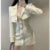 Elegante conjunto de dos piezas de tweed para otoño, chaqueta corta de manga larga para mujer, minivestido ajustado sin tirantes, moda coreana, conjuntos de lujo.