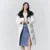 Chaqueta de plumas para mujer, larga, con capucha, moderna, para exteriores, invierno, nueva moda, con letras, abrigo grueso de tres capas, con almacenamiento de calor