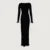 Autumn New Knitted Mini Dress For Women Fungus Contrast Color Slim Sweater Dress Elegant Female Party Clothes Long Sleeve