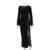Vestido negro con cremallera y aberturas laterales para mujer, elegante y ajustado, estilo retro, para fiesta y noche.