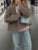 Chaquetas de bolsillo de moda vintage para mujer, abrigo de invierno con solapa para la calle, elegante y liso para el día a día.