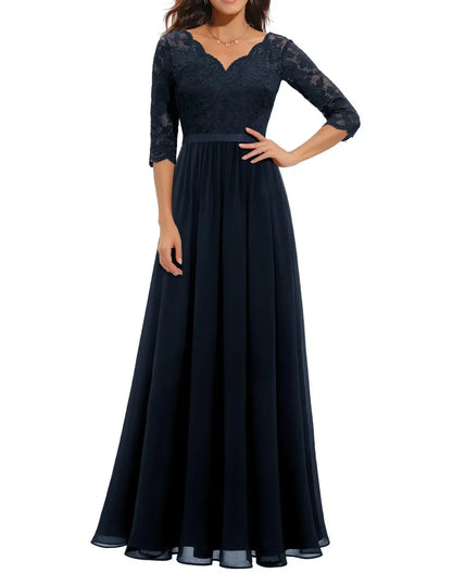 Diane™ | Women's Elegant Lace Long Dress