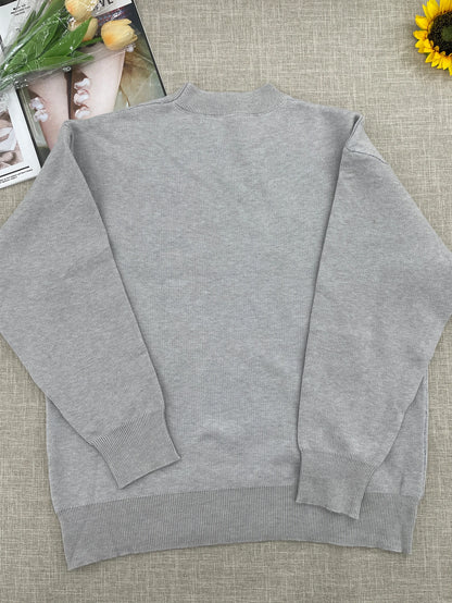 Suéter estilo viajero con temperamento para mujer, otoño e invierno, nuevo, suelto, combinable, con cuello redondo, tejido de punto.