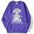 Sudadera con capucha estilo Harajuku con diseño de chica de anime para parejas, estilo kawaii, cómoda y creativa, ideal para combinar con todo, ropa de calle cómoda para mujer.