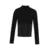 Black Top y2k Clothing Women Solid Color Skinny Turtleneck Long Sleeve Mesh Patchwork T Shirt Spring Autumn Clothes