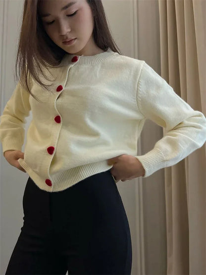 Suéter de punto tipo cárdigan para mujer, abrigo de manga larga con retazos acanalados, top corto holgado informal, prendas de punto para mujer, jerséis