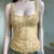 Camiseta sin mangas de malla transparente con estampado floral para mujer, camiseta de verano ajustada Y2K con cuello cuadrado vintage, camiseta sexy de moda