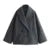Retro Loose Woolen Blend Coat Women Lapel Double-Breasted Long Sleeve Pocket Thick Gray Jacket 2025 Autumn Spring Streetwear