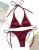 Bikini Satin Silk Swimsuit Women Swimwear Push Up Set Brazilian Bathing Suit Summer Two Pieces Self-tie Beach Wear Swimsuit