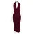 Halter V Neck Backless Split Dress Women’s Fashion Bodycon Sleeveless Sexy Long Dress Autumn New Slinky Waist Vest Dress