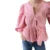 Camisas Y2K para mujer, ropa estética, elegante, color sólido/rayas, manga 3/4, cárdigan con lazo, blusa de los años 2000, ropa de calle