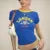 Camiseta corta y ajustada con letras de Europa y Estados Unidos, top Y2K de verano para mujer, ropa urbana sexy.